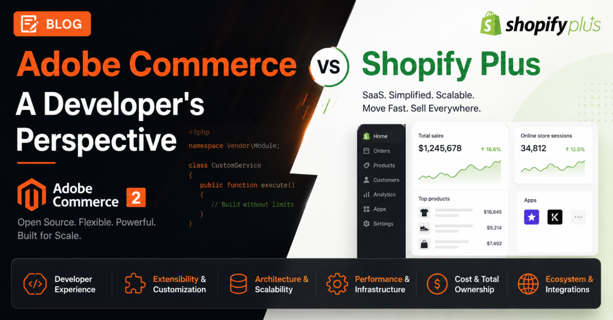 Adobe Commerce vs Shopify Plus: A Developer's Perspective