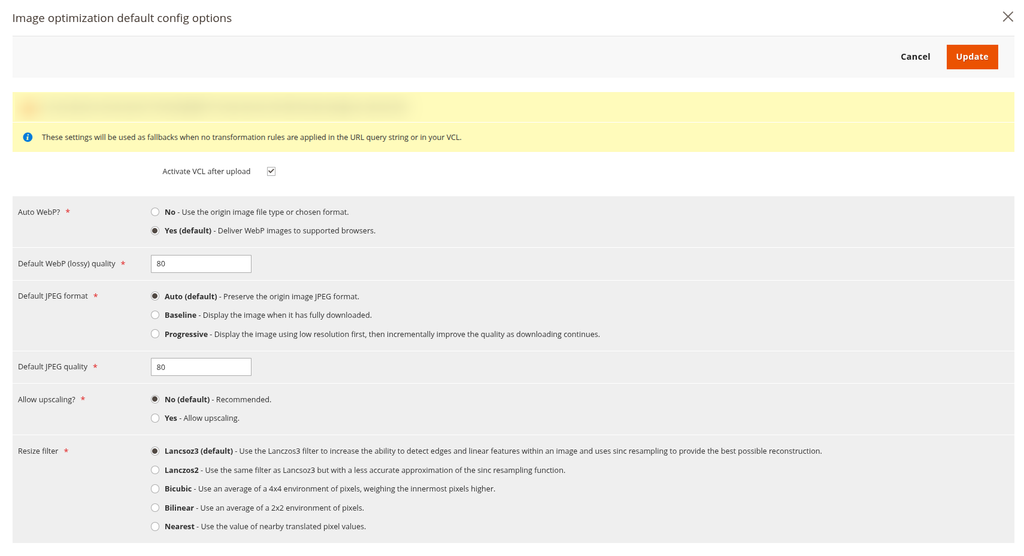 Configure the Default IO Settings